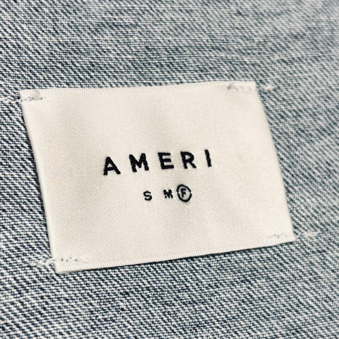 極美品 アメリ デニム ワーク ロングコート AMERI マキシ丈オーバーサイズ
