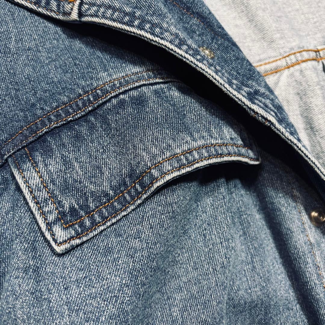 極美品 アメリ デニム ワーク ロングコート AMERI マキシ丈オーバーサイズ