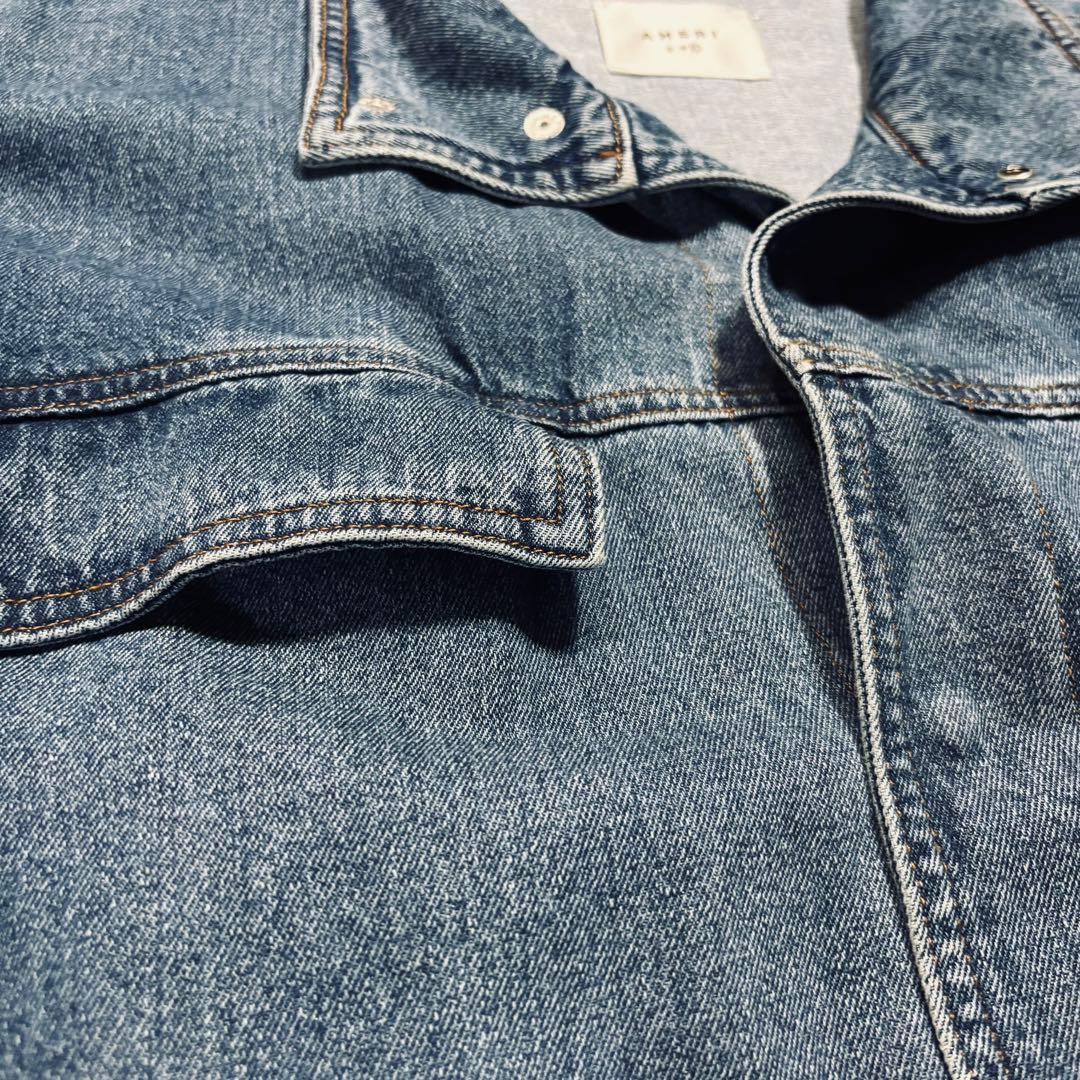 極美品 アメリ デニム ワーク ロングコート AMERI マキシ丈オーバーサイズ