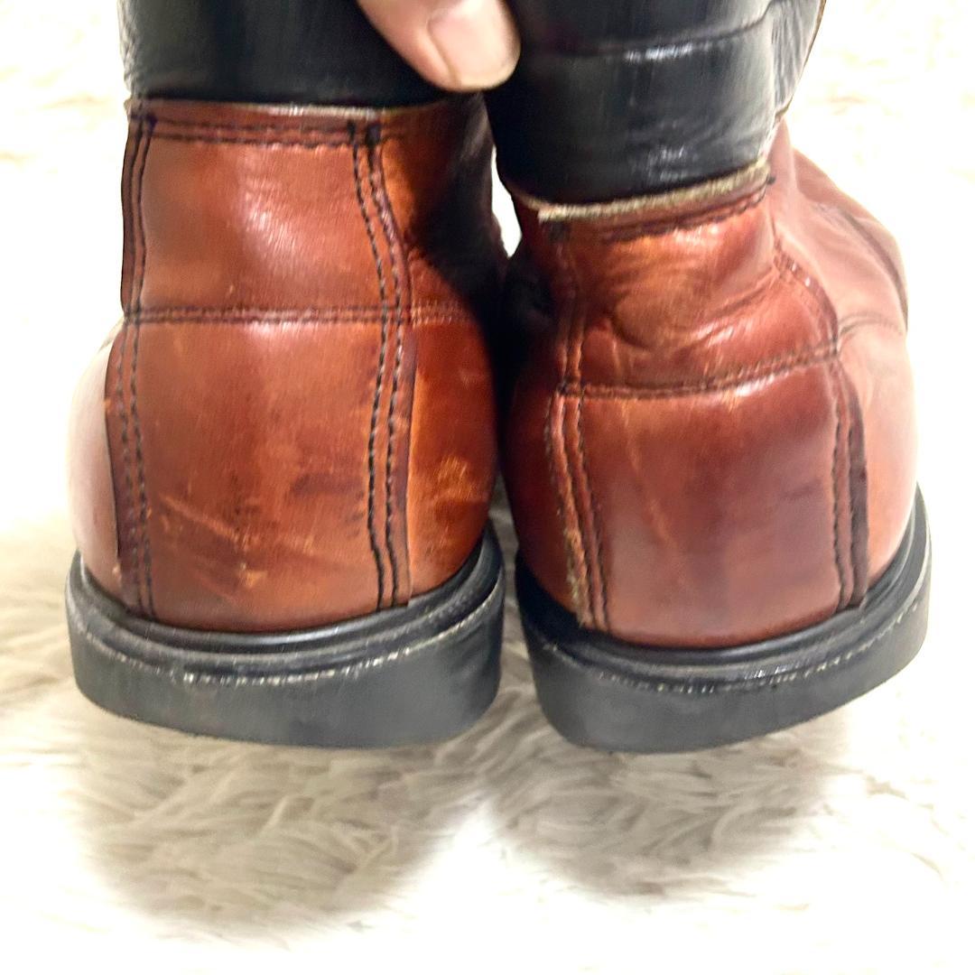 レッドウィング モックトゥ 9D 27cm ワークブーツ ヴィンテージ 赤茶