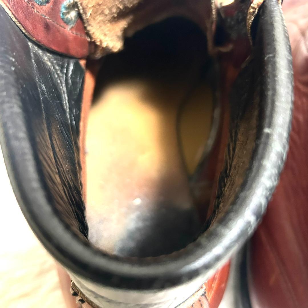 レッドウィング モックトゥ 9D 27cm ワークブーツ ヴィンテージ 赤茶