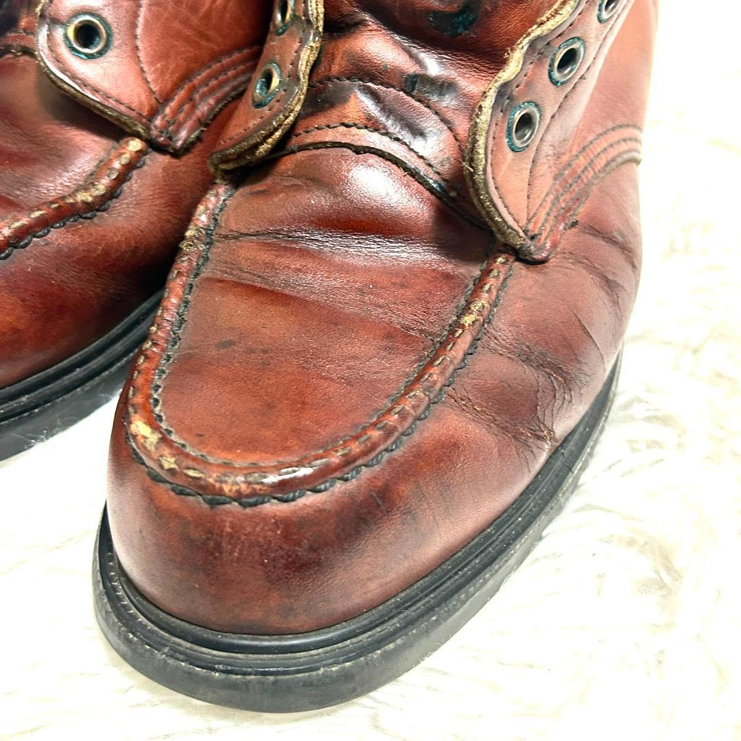 レッドウィング モックトゥ 9D 27cm ワークブーツ ヴィンテージ 赤茶