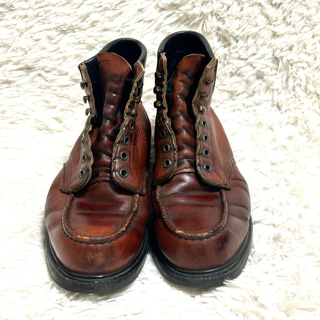 レッドウィング モックトゥ 9D 27cm ワークブーツ ヴィンテージ 赤茶