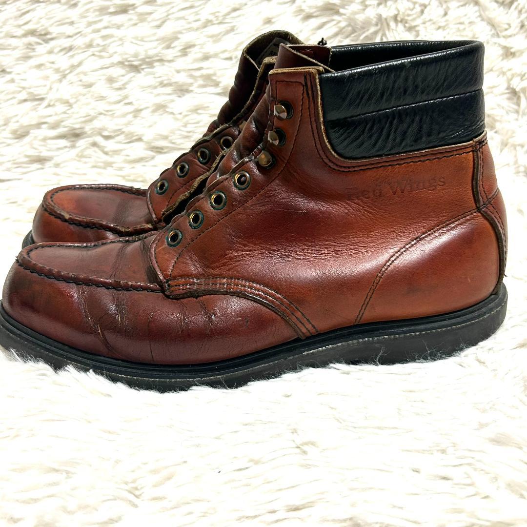 レッドウィング モックトゥ 9D 27cm ワークブーツ ヴィンテージ 赤茶