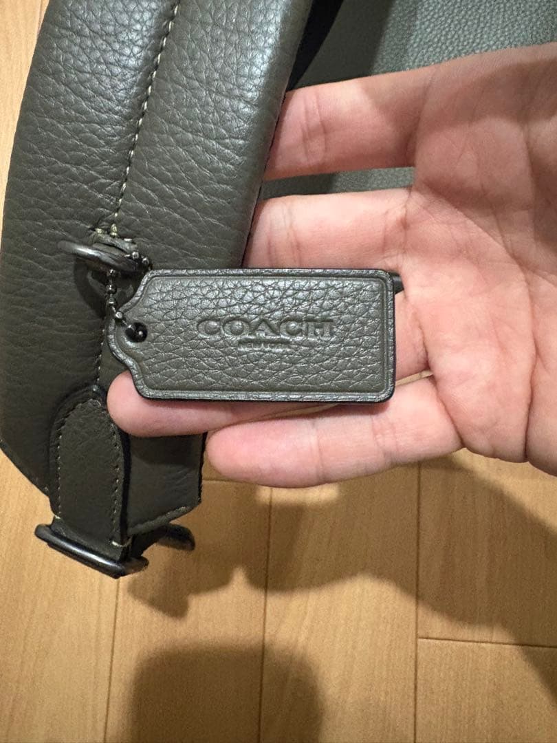 COACH グレー フラップ式バックパック