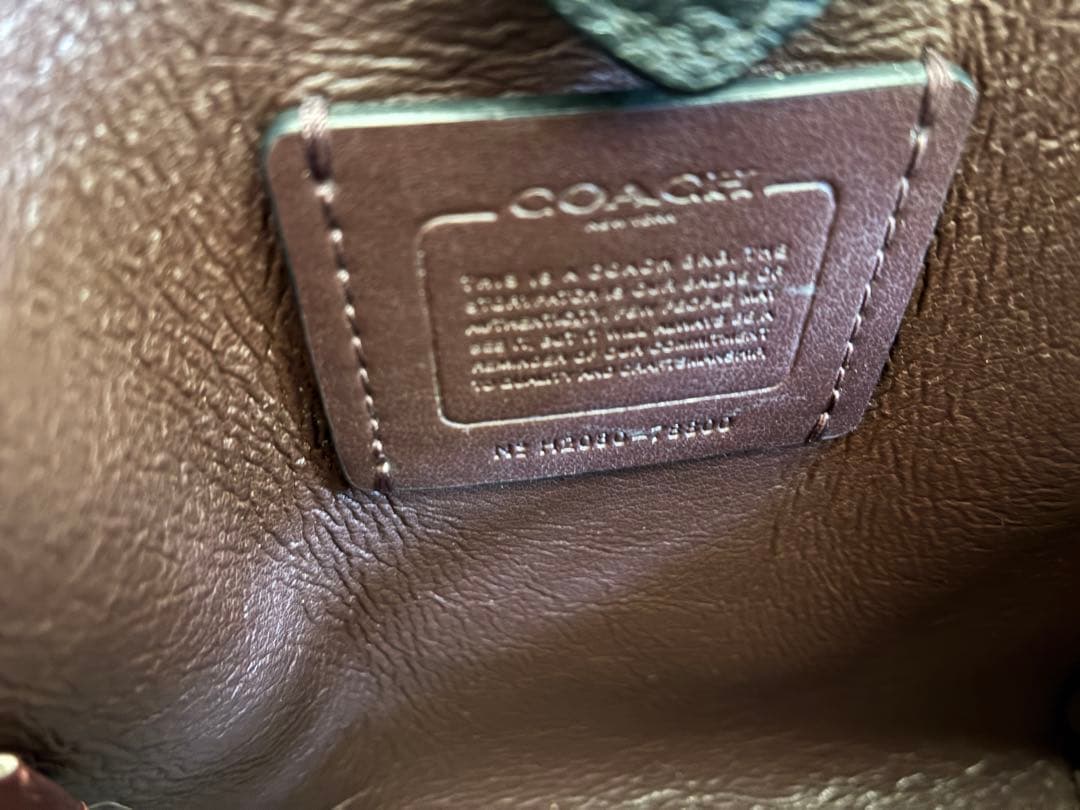 COACHコーチハドリーホーボーミニバケットショルダーバッグ　黒