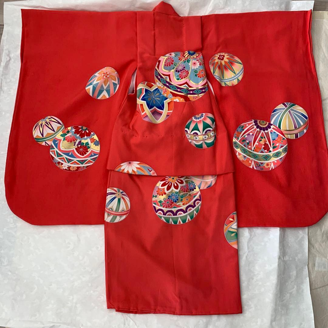 正絹　お仕立て　七五三　3歳　女の子　セット(長襦袢,被布,足袋付き) ピンク