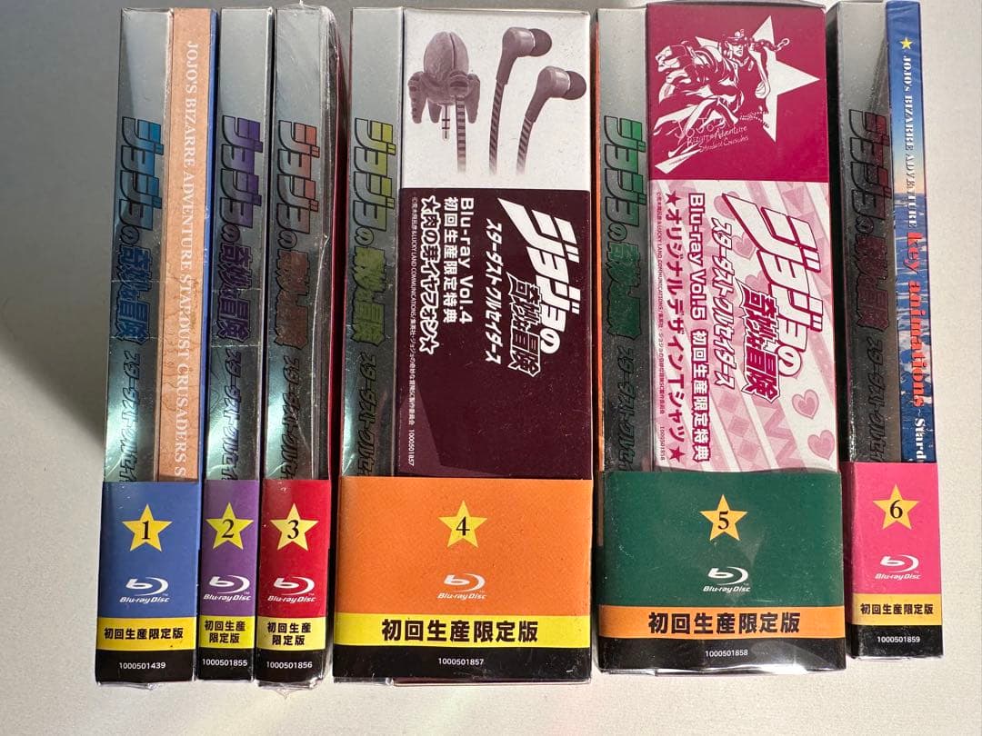 ジョジョの奇妙な冒険 スターダストクルセイダース Blu-ray 全6巻セット