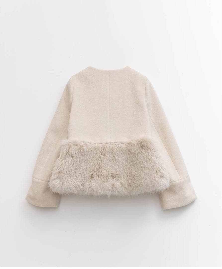 RANDA ランダ 2WAY フェイクファー ショート ジャケット