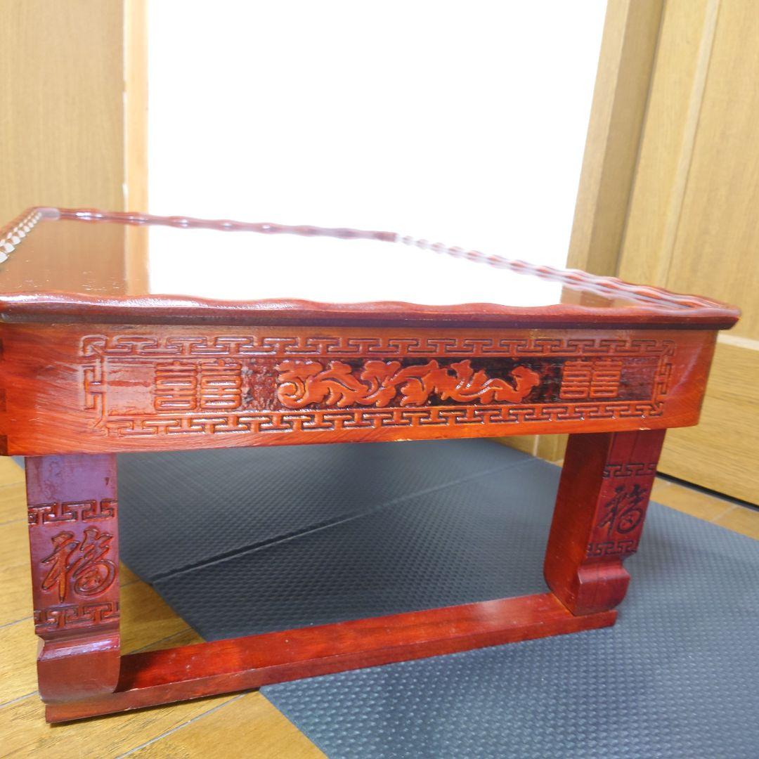 李朝家具　漆塗り 文机 花台 膳 アンティーク　状態美品寄り