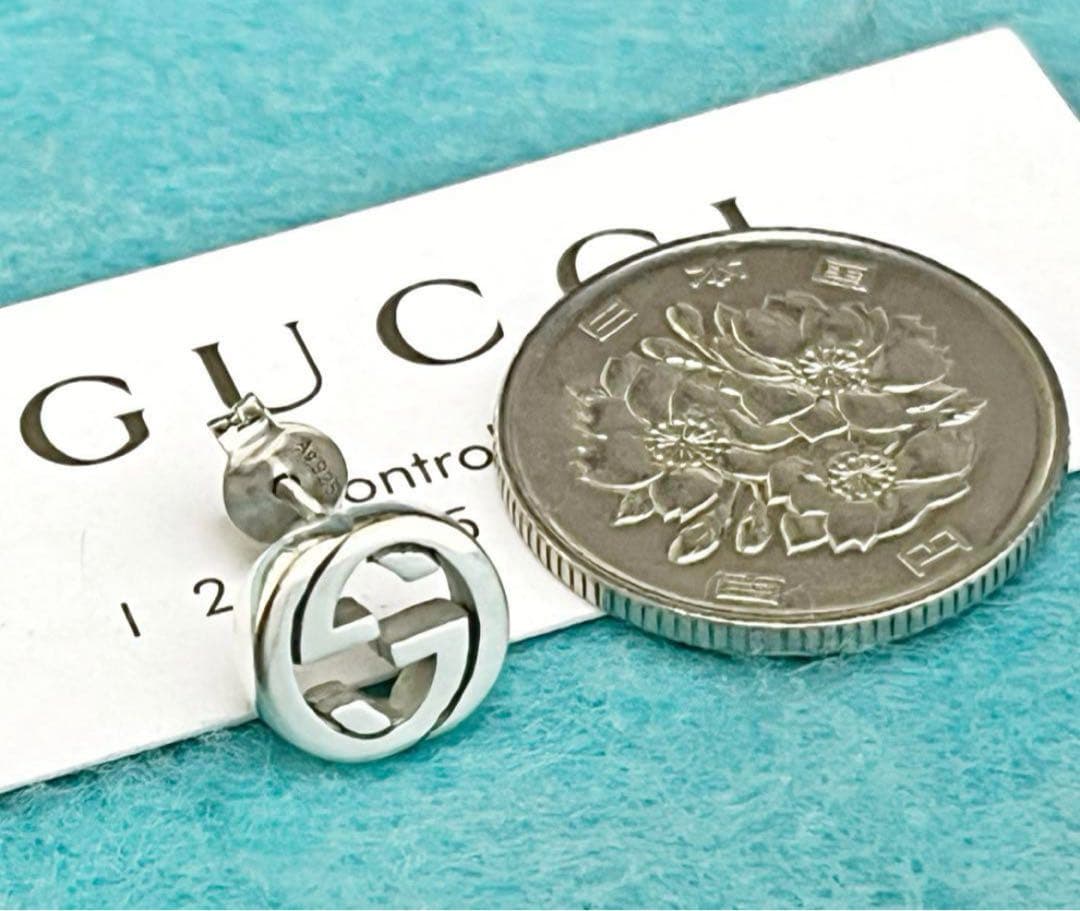 美品　GUCCI インターロッキングピアス　片耳‼️