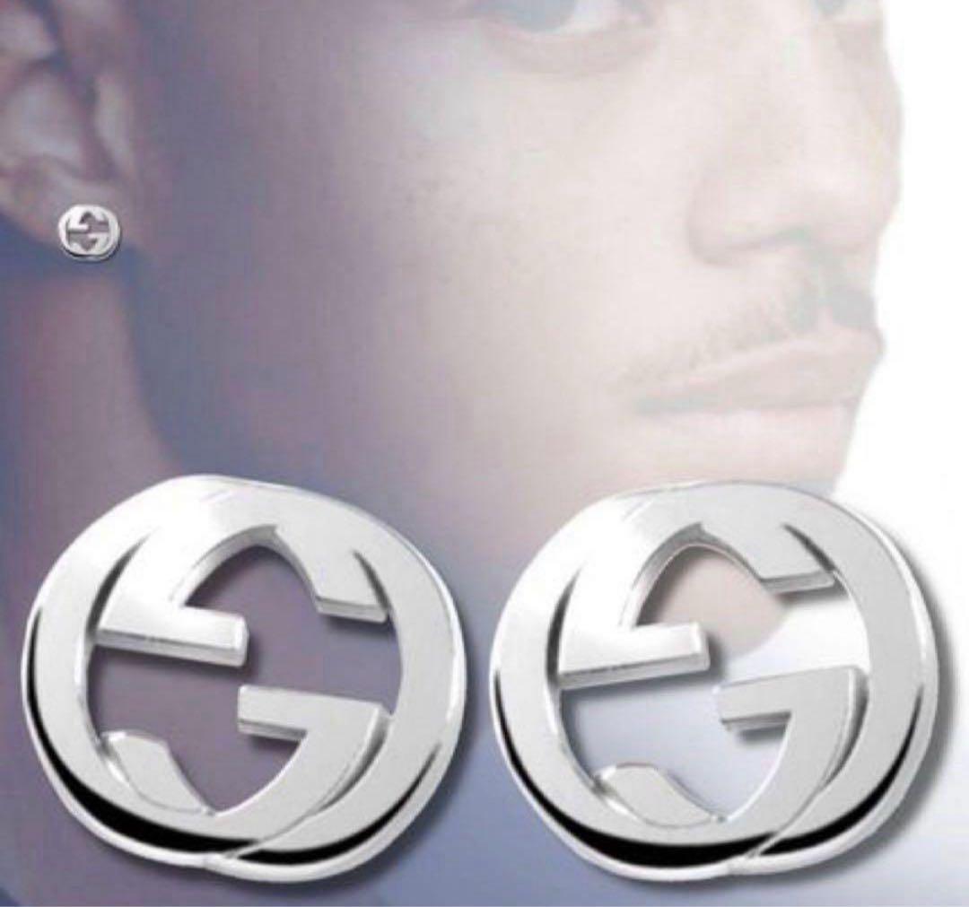 美品　GUCCI インターロッキングピアス　片耳‼️