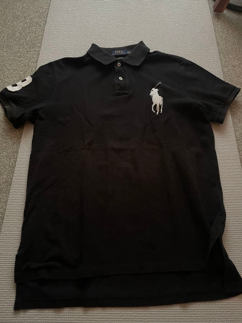 【美品】 Polo Ralph Lauren ビッグポニー ポロシャツ ネイビー