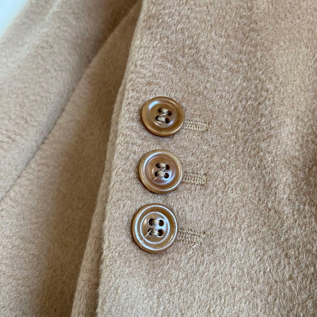 マックスマーラ　ヴァージンウール　44サイズ　キャメル　チェスターコート