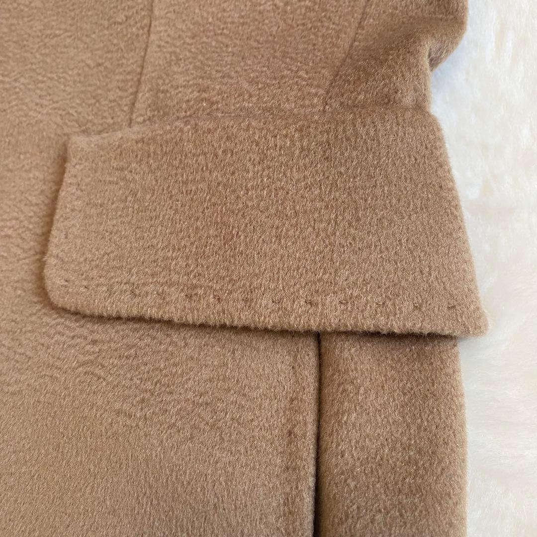 マックスマーラ　ヴァージンウール　44サイズ　キャメル　チェスターコート