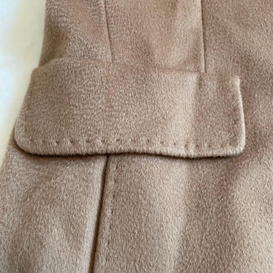 マックスマーラ　ヴァージンウール　44サイズ　キャメル　チェスターコート