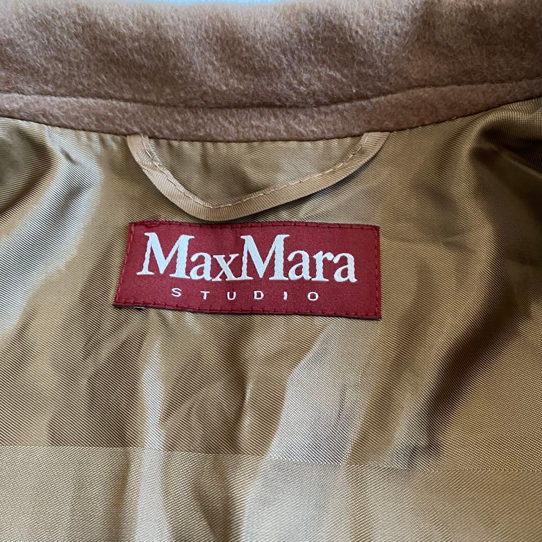 マックスマーラ　ヴァージンウール　44サイズ　キャメル　チェスターコート