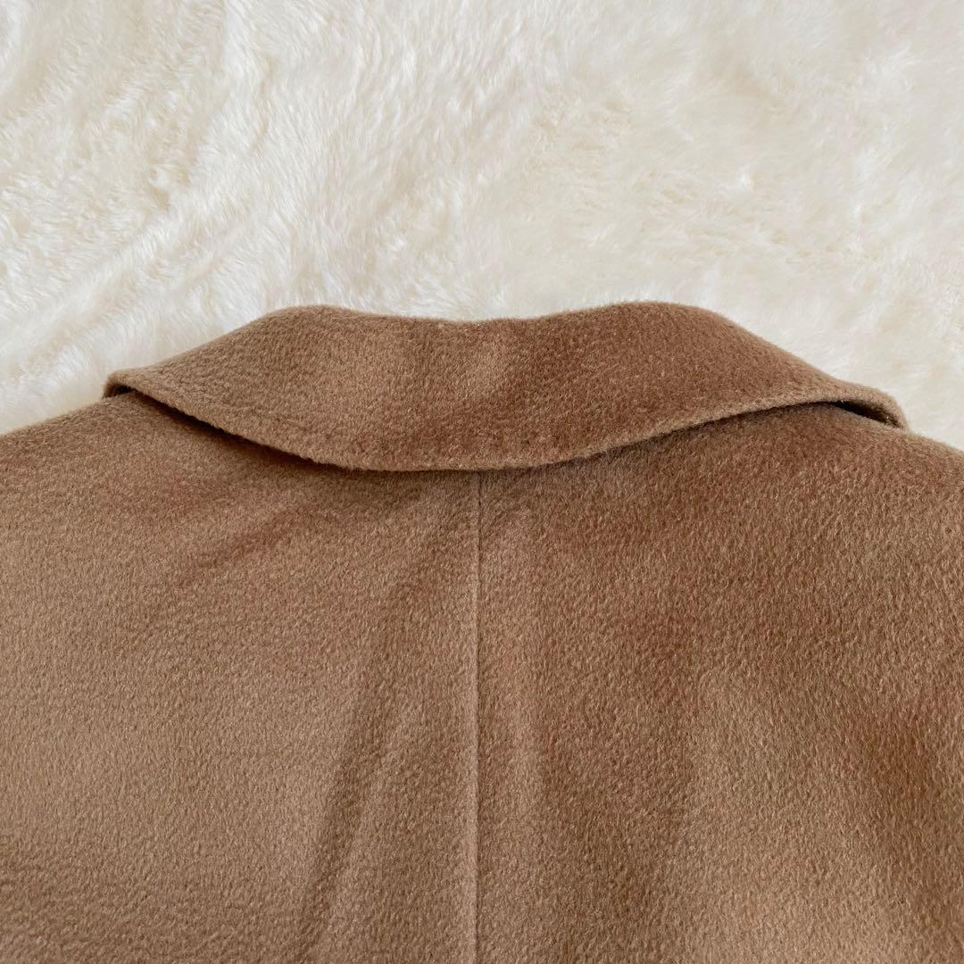 マックスマーラ　ヴァージンウール　44サイズ　キャメル　チェスターコート