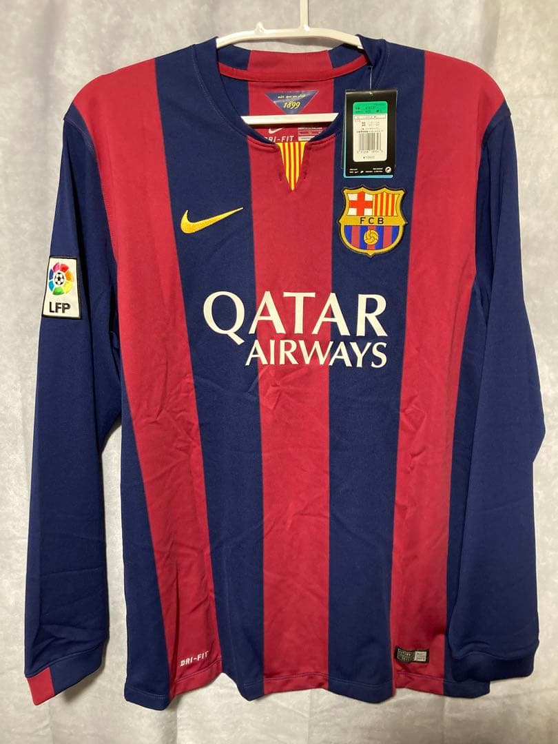 【正規品】ネイマール　バルセロナ　14/15ホームレプリカ長袖　三冠