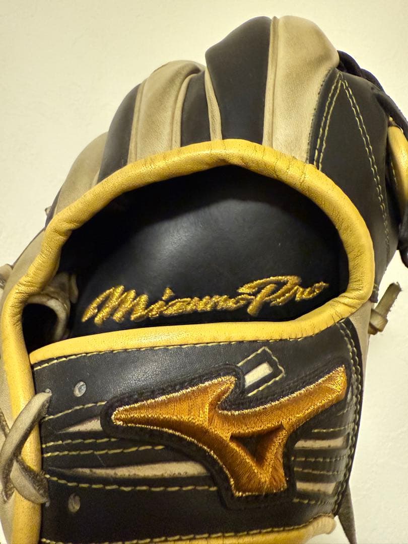 【中古/定価6万】ミズノプロ 外野手 西川型グラブ 黒ブロンド
