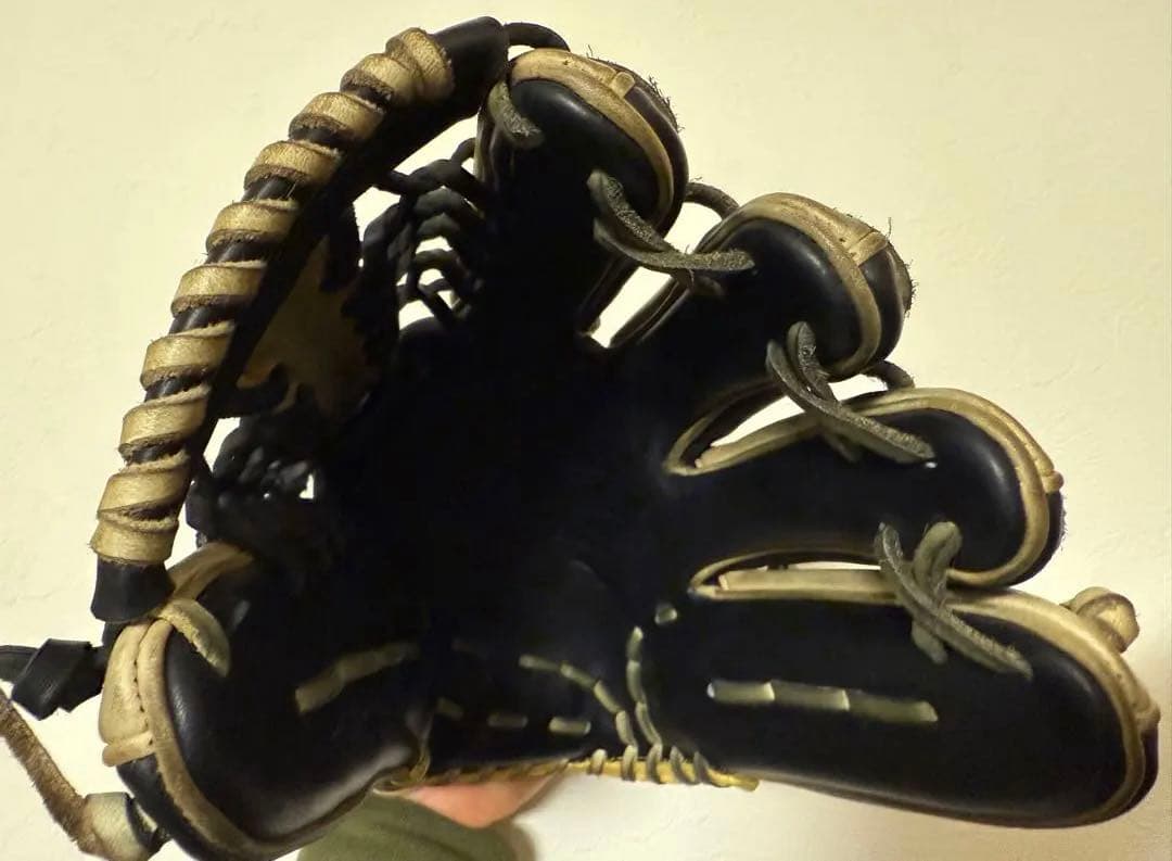 【中古/定価6万】ミズノプロ 外野手 西川型グラブ 黒ブロンド