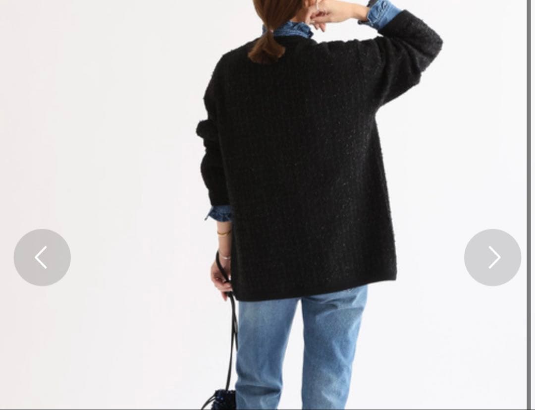 レリューム TWEEDYニットジャケット