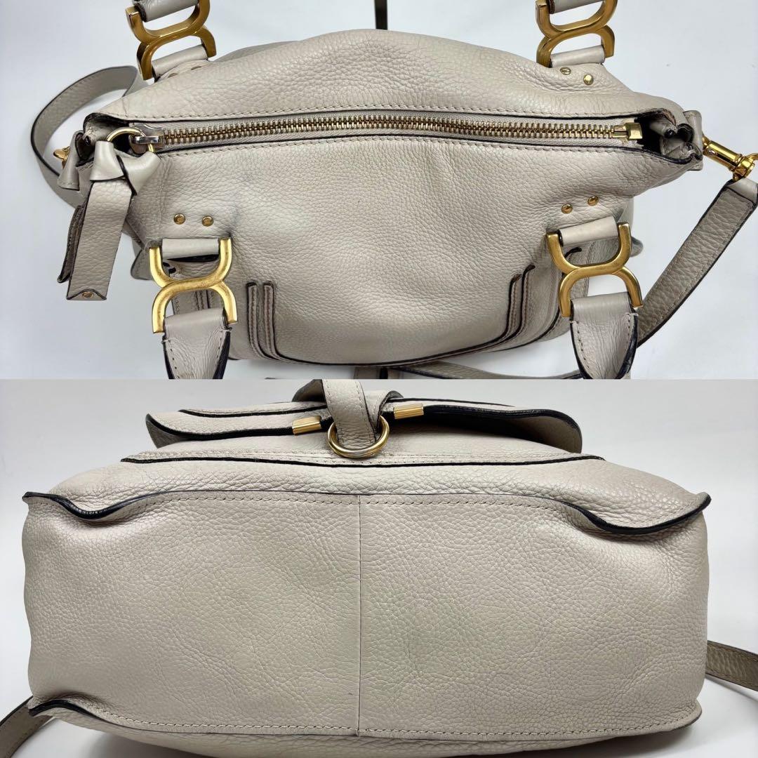 クロエ　マーシー　MARCIE 革　ハンドバッグ　アイボリー　2way y2k