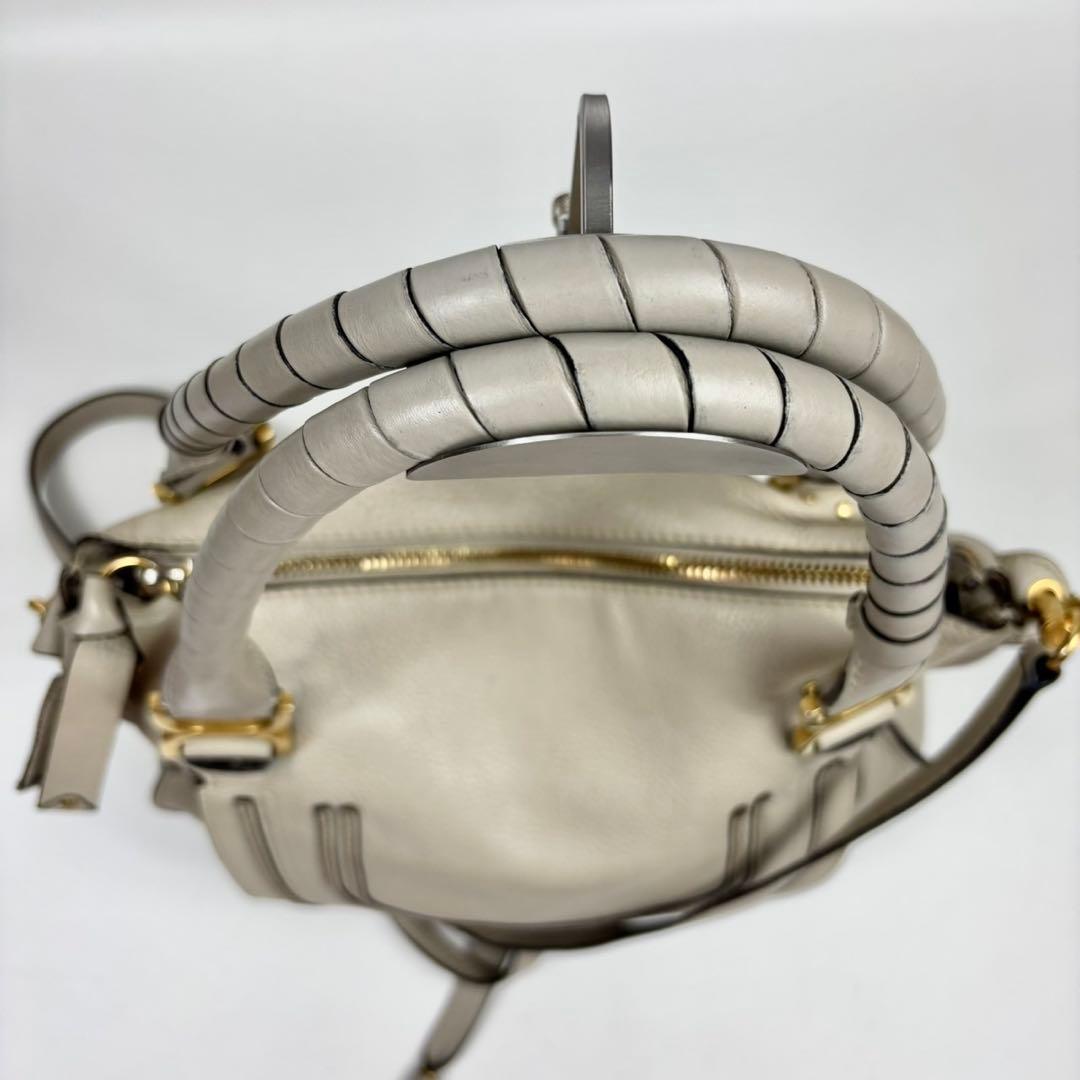 クロエ　マーシー　MARCIE 革　ハンドバッグ　アイボリー　2way y2k