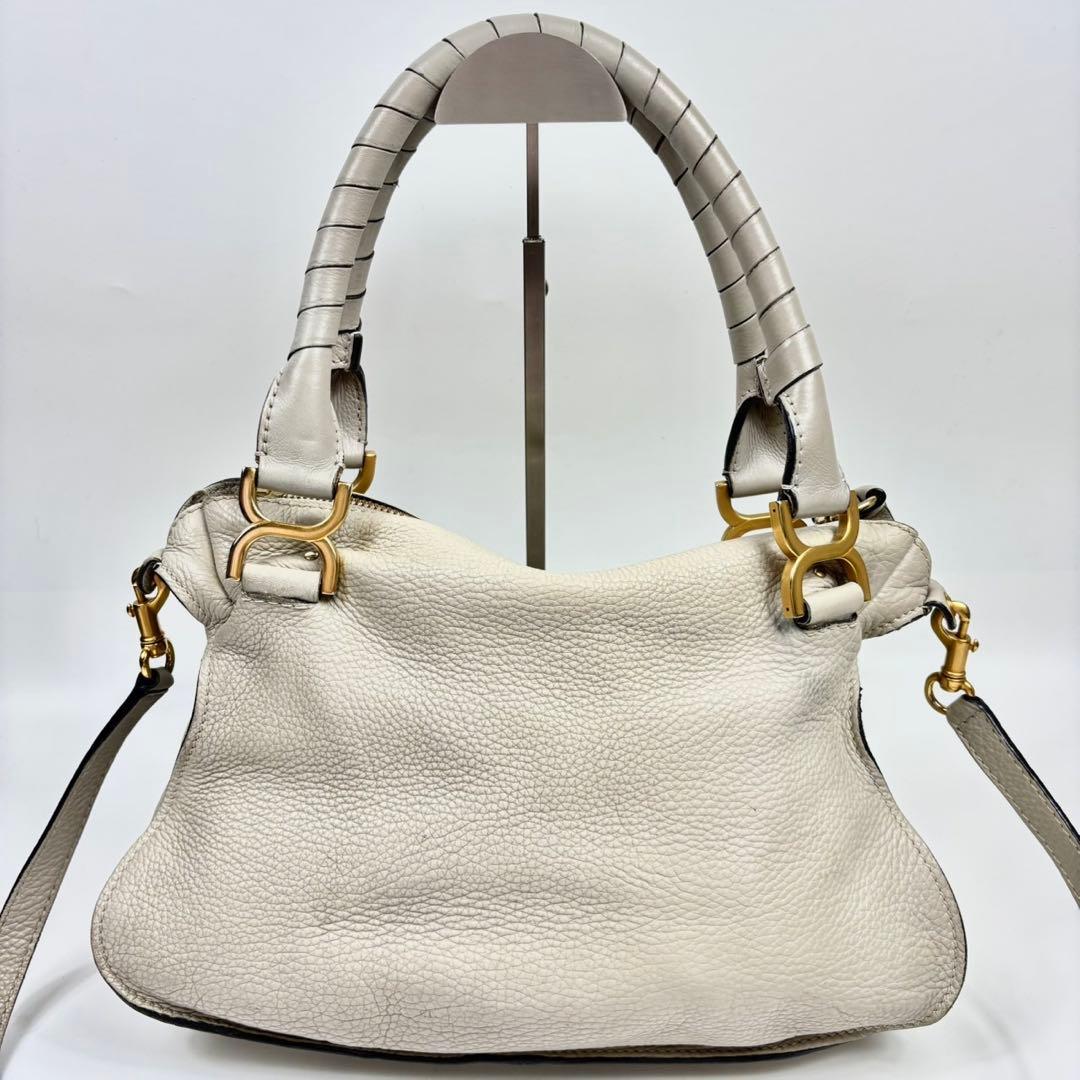クロエ　マーシー　MARCIE 革　ハンドバッグ　アイボリー　2way y2k