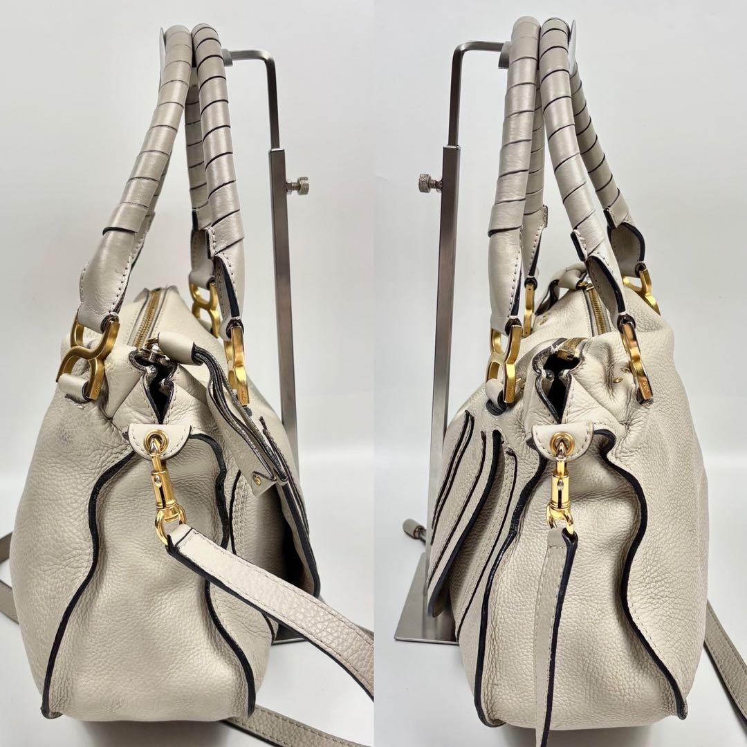 クロエ　マーシー　MARCIE 革　ハンドバッグ　アイボリー　2way y2k