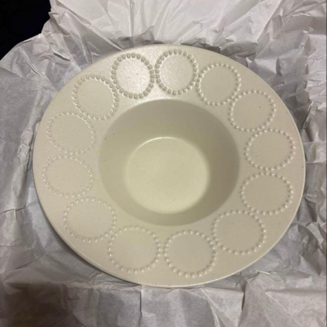 ◆ミナペルホネン tambourine プレート L・深皿セット White