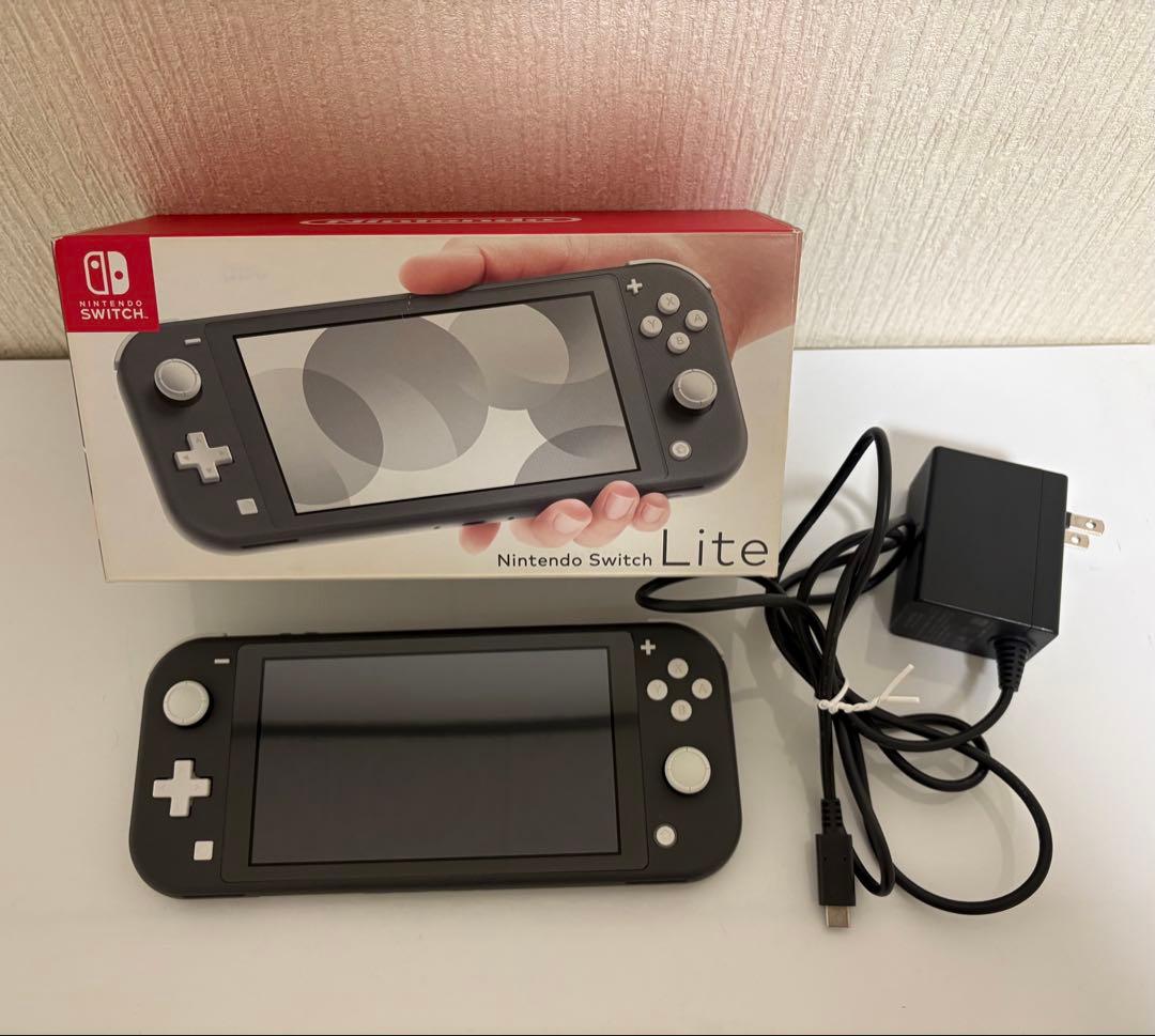 Switch Lite グレー ACアダプター付き 中古品