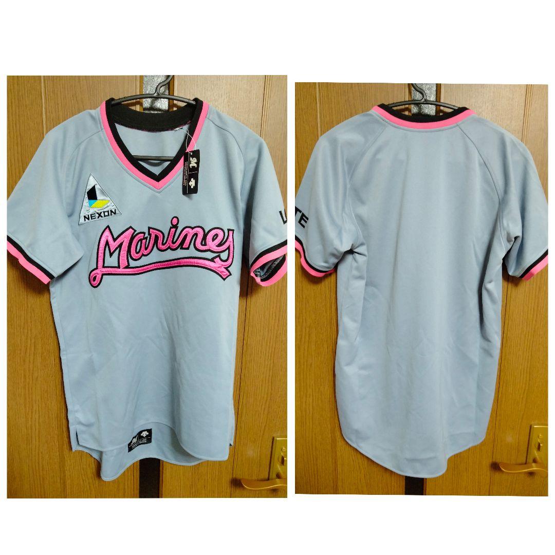 デサント 千葉ロッテ 初代復刻ユニフォーム ビジターモデル M 紙タグ付き