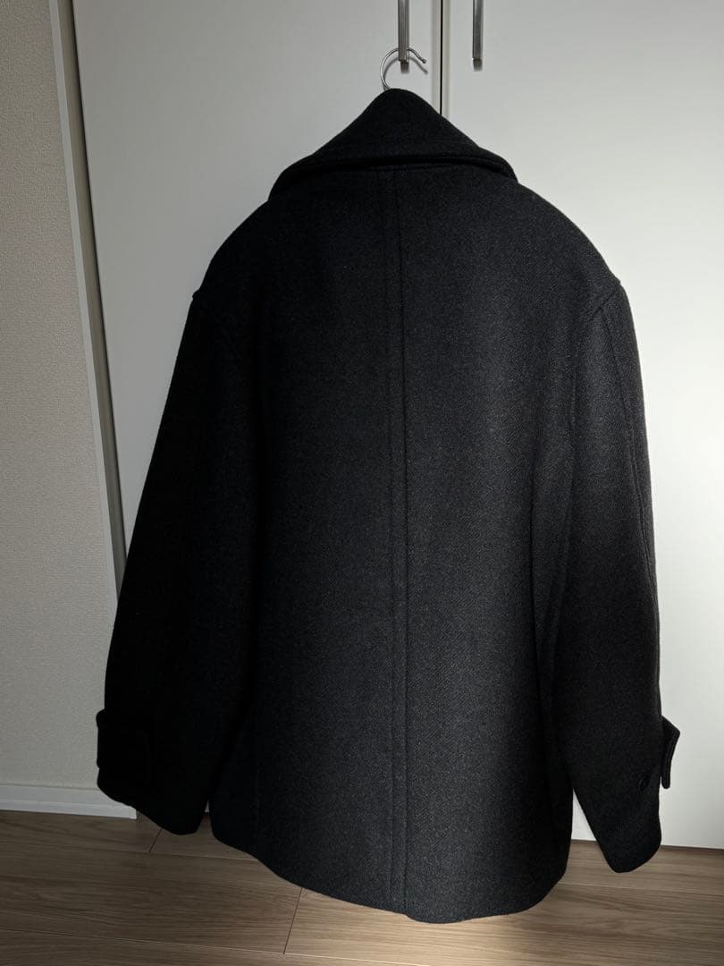 STUDIO NICHOLSON ダークグレー　メルトンピーコート