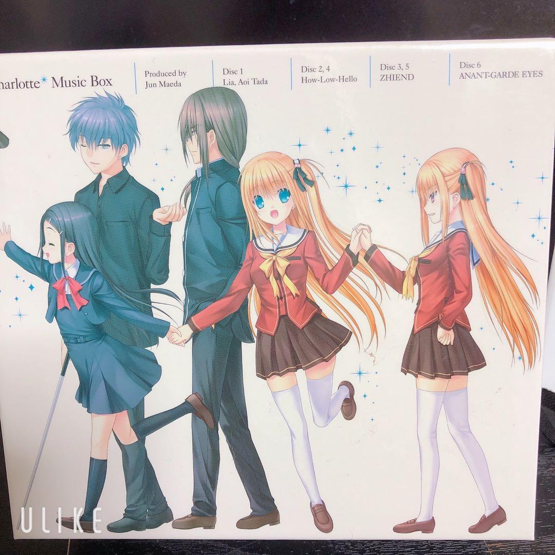 Charlotteレア物2点セット CDケース 限定色紙 乙坂有宇 キーアニメ