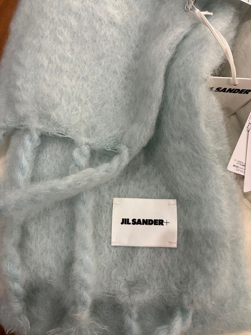 JIL SANDER+ PLAIN SCARF スカイブルー