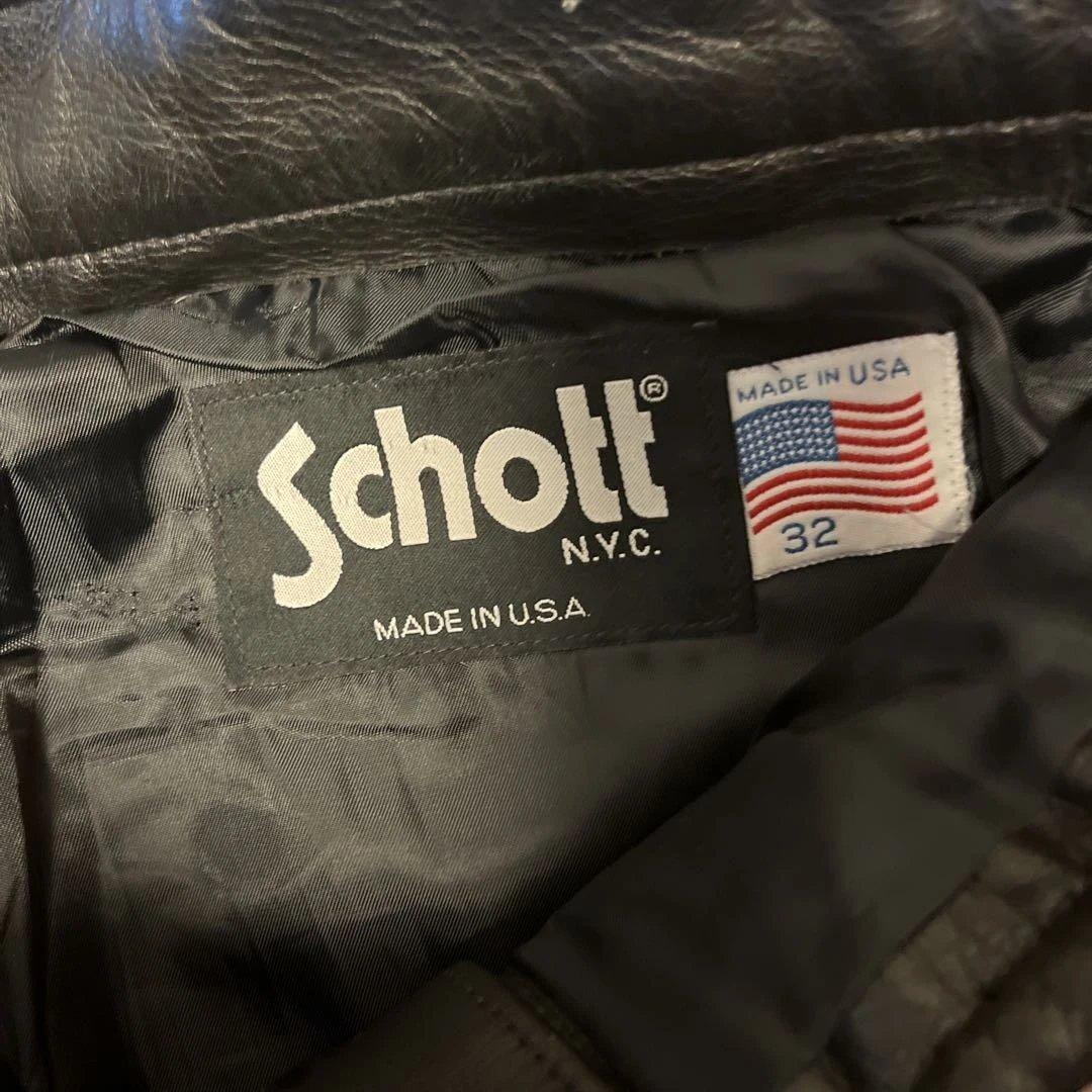 Schott革パンツレザーパンツ32