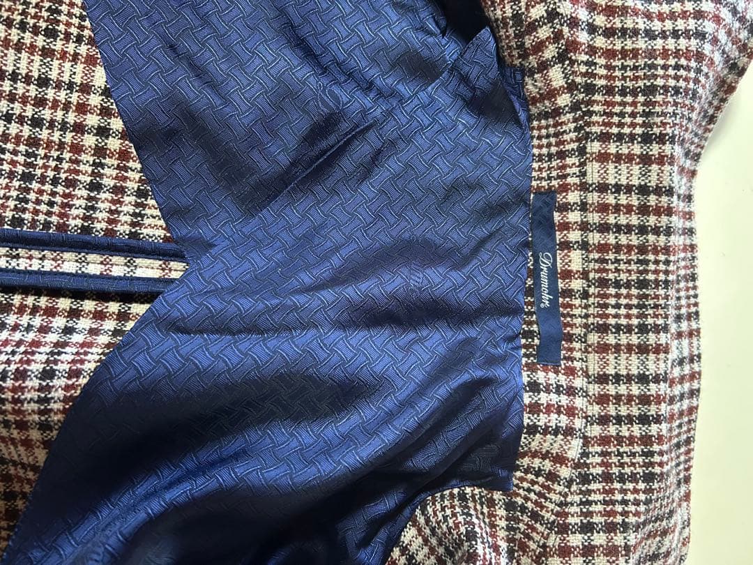 【美品】ドルモア ツイードコート チェック