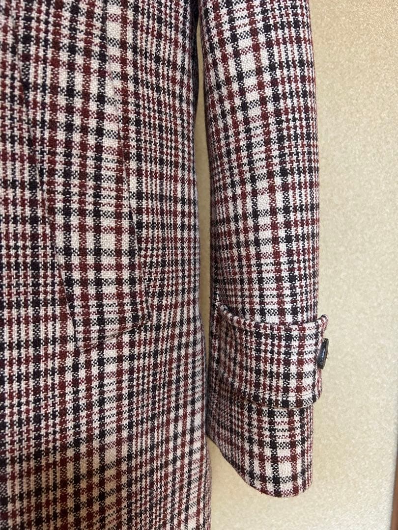 【美品】ドルモア ツイードコート チェック