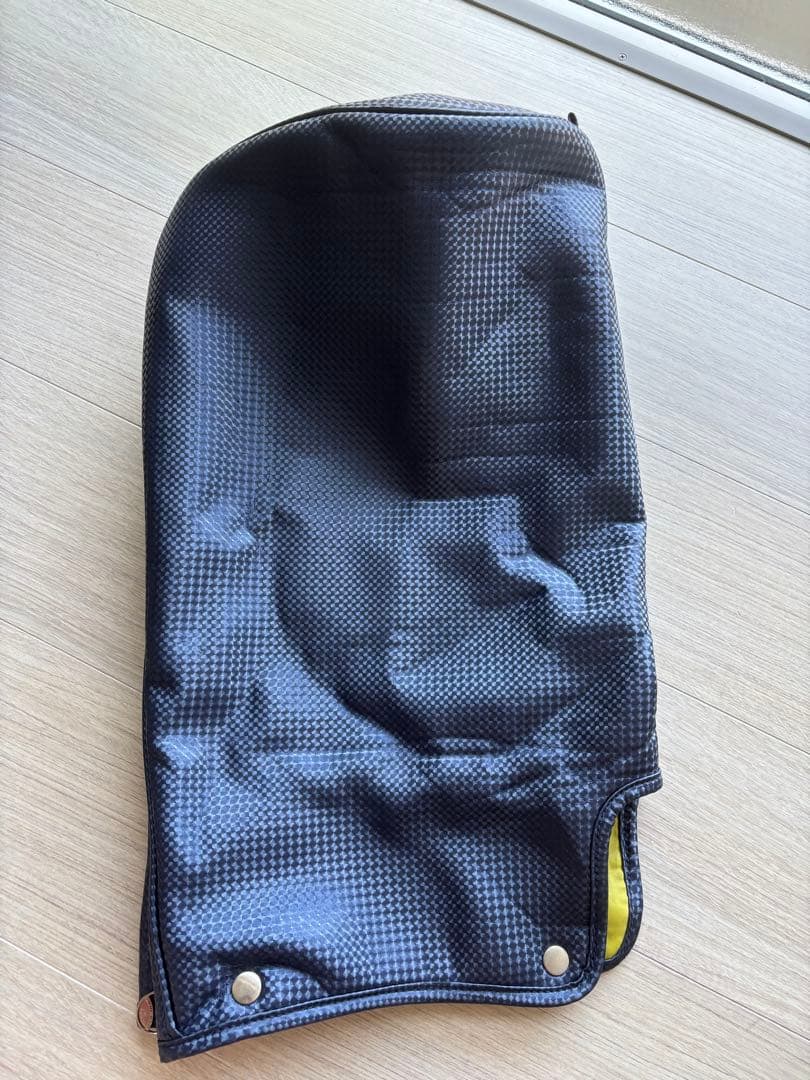 (先約済)le coq sportif キャディバッグ ネイビー/イエロー