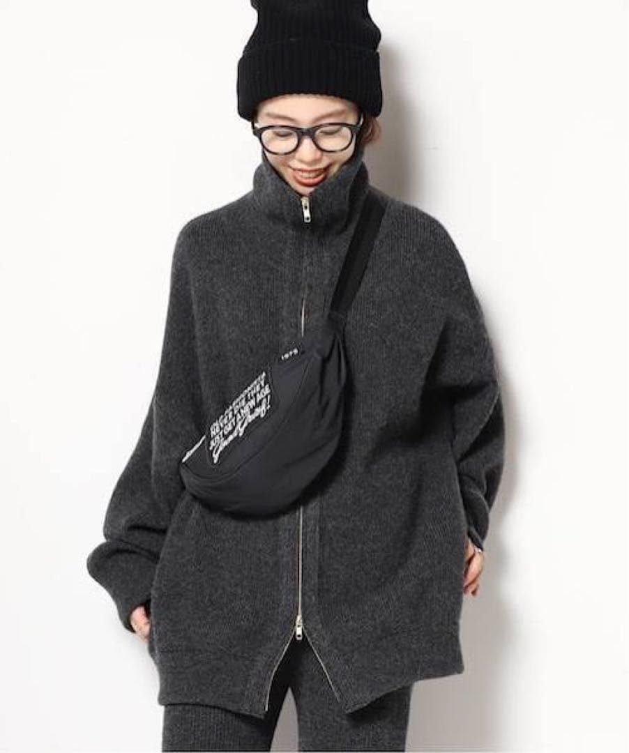 Deuxieme Classe　OLBIA ロングジップブルゾン　グレー