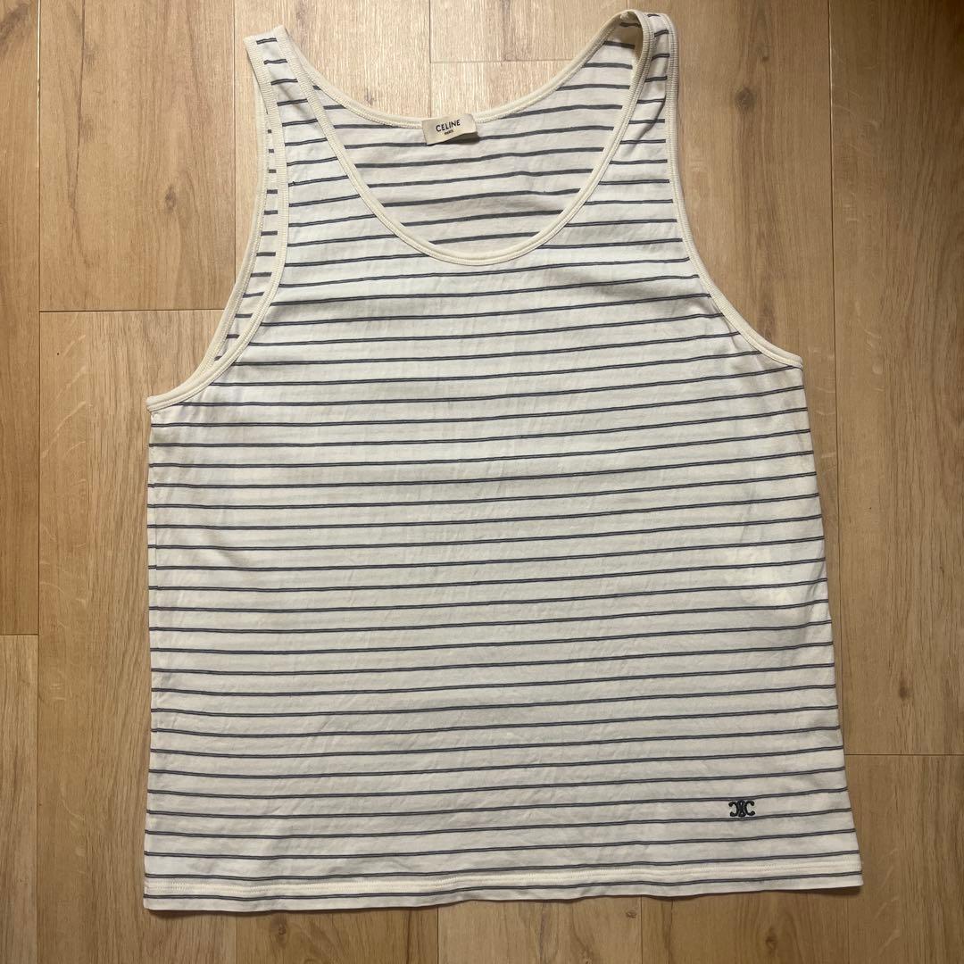 A*p様 celine ストライプ コットンタンクトップ
