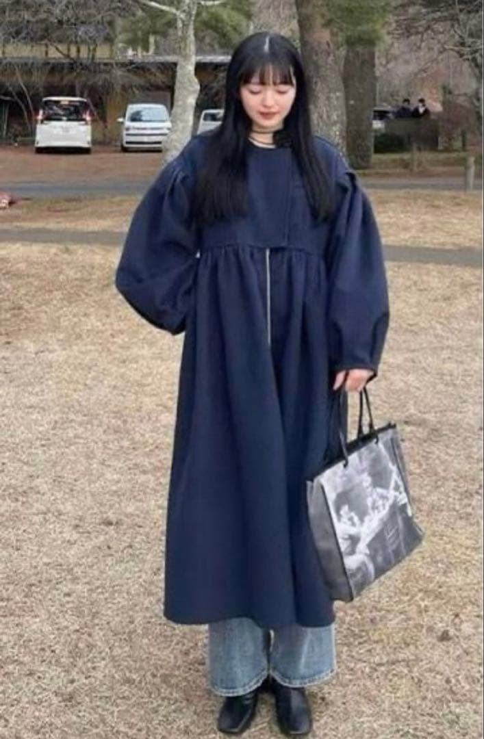 【Bibiy】OPHELIA COAT ネイビー