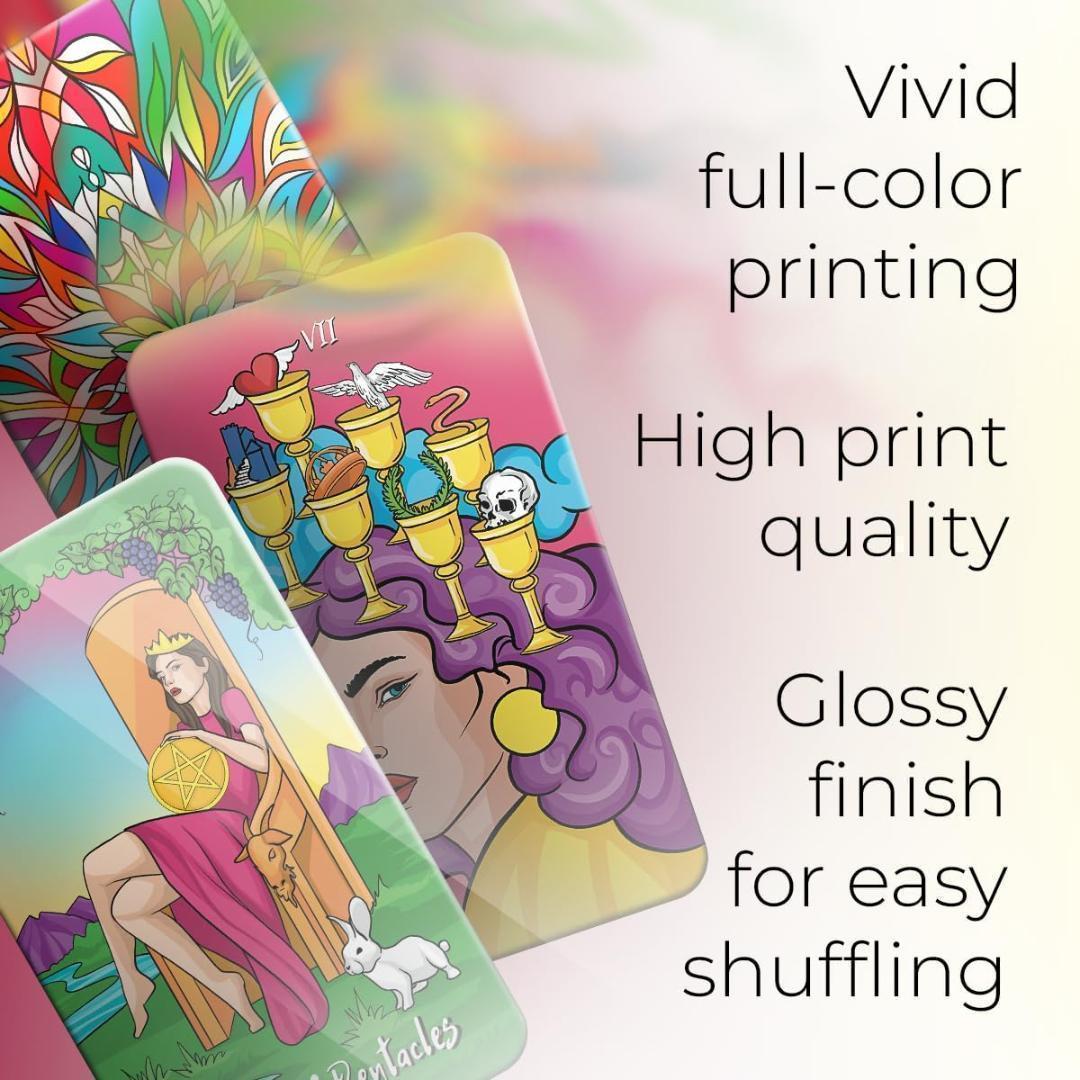 超レア✨海外インディーズデッキ✨鮮やかな色彩のモダンタロットカード