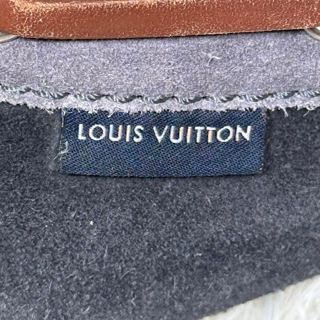 ルイヴィトン アリゾナライン モカシン 7 メンズ スエード ブルー