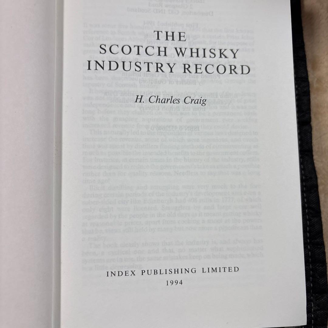 The Scotch Whisky Industry Record 貴重本