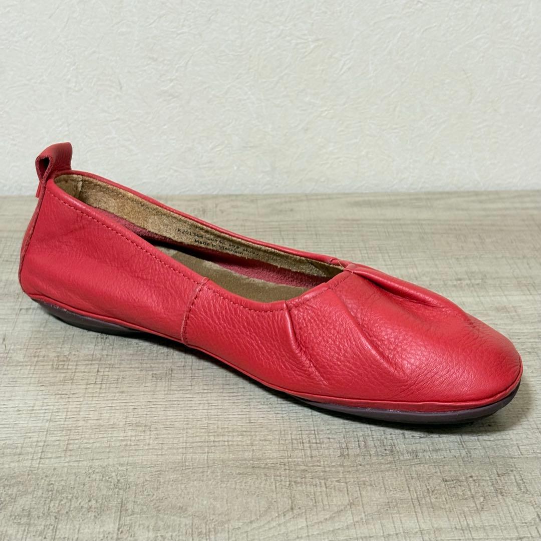 CAMPER RIGHT NINA フラットシューズ 25cm レッド