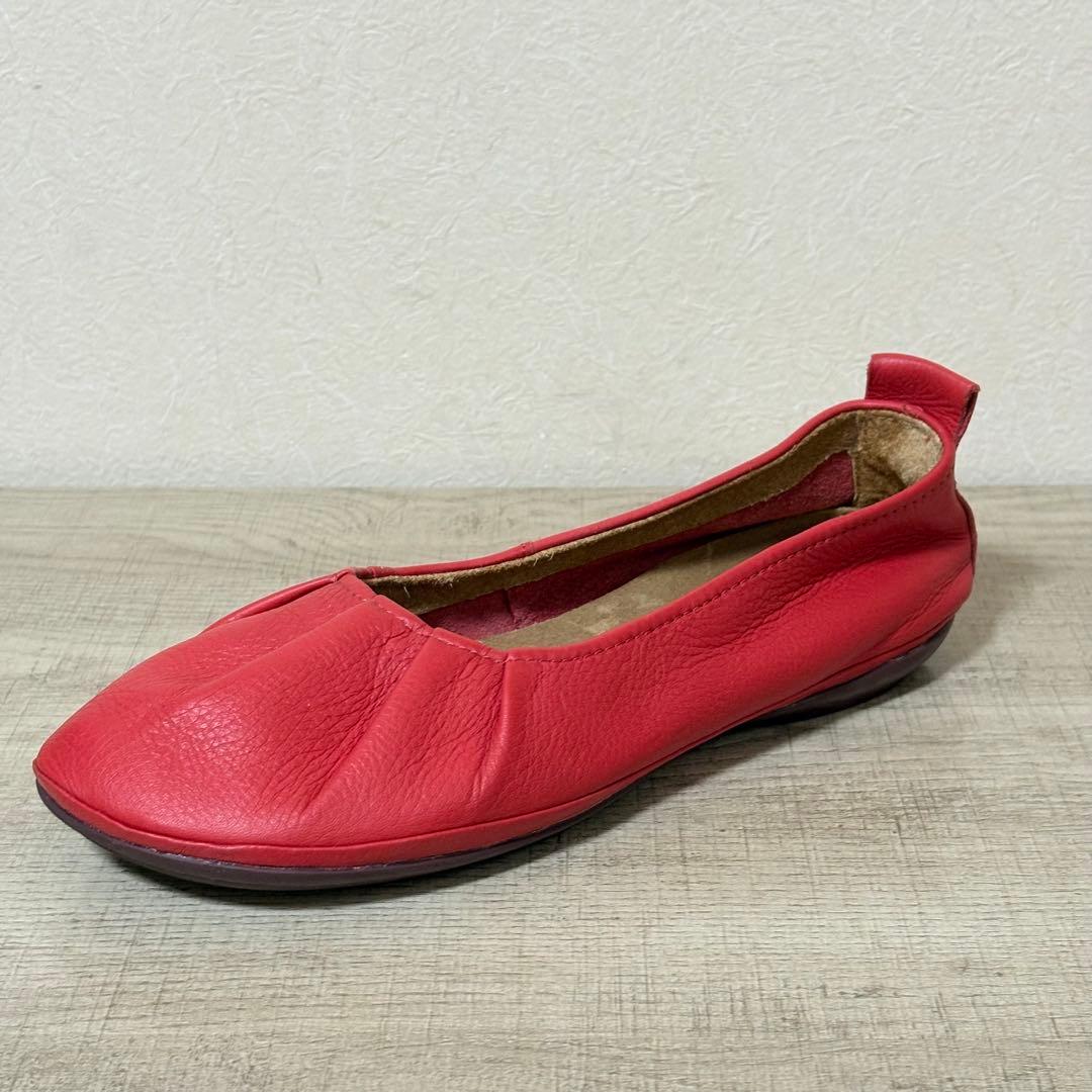 CAMPER RIGHT NINA フラットシューズ 25cm レッド