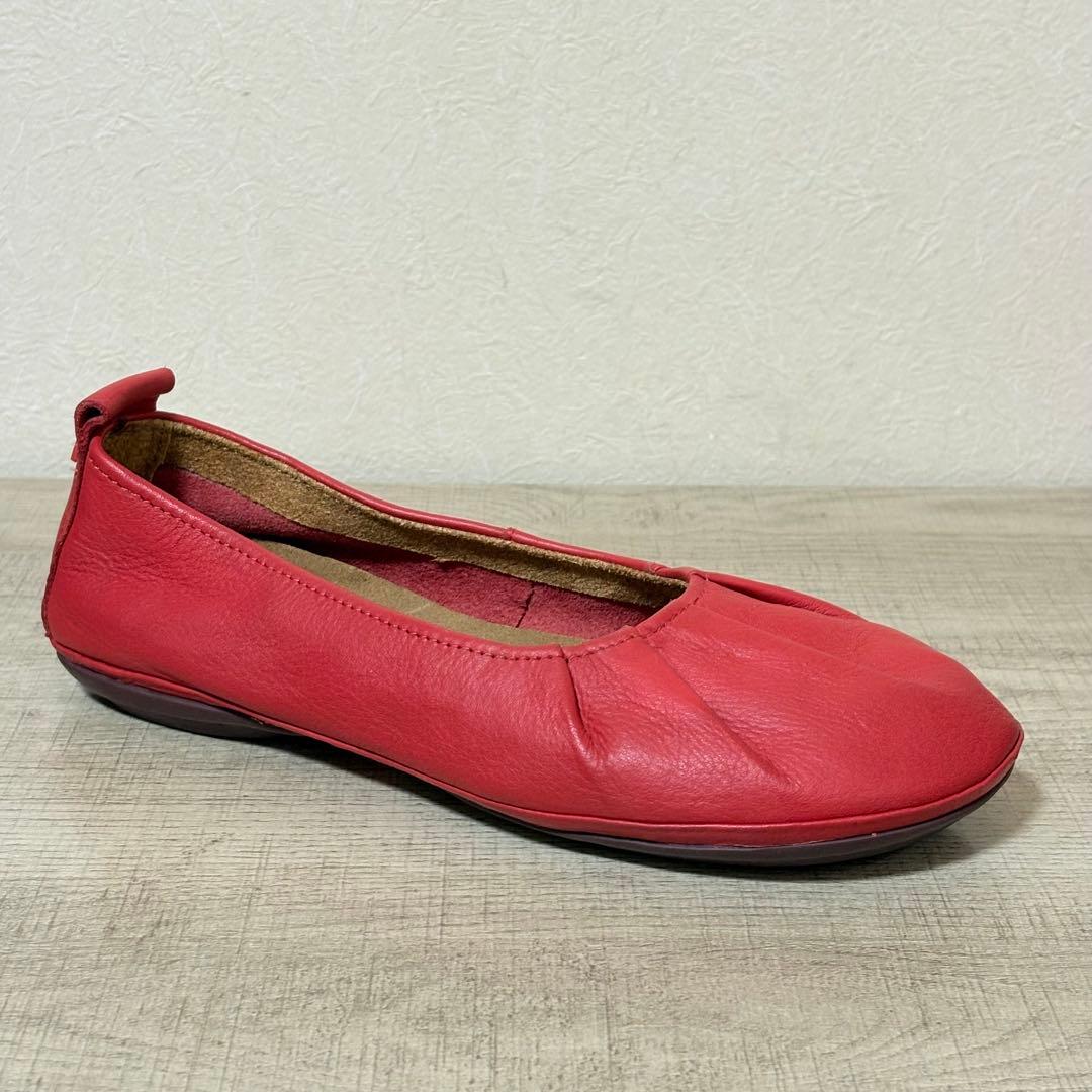 CAMPER RIGHT NINA フラットシューズ 25cm レッド