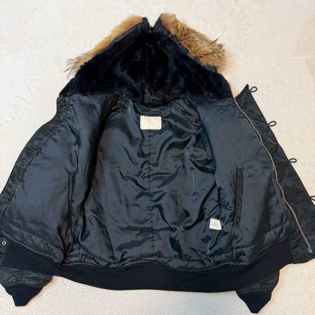 y2k Lサイズ相当 N-2B フライトジャケット コヨーテ ファー 短丈